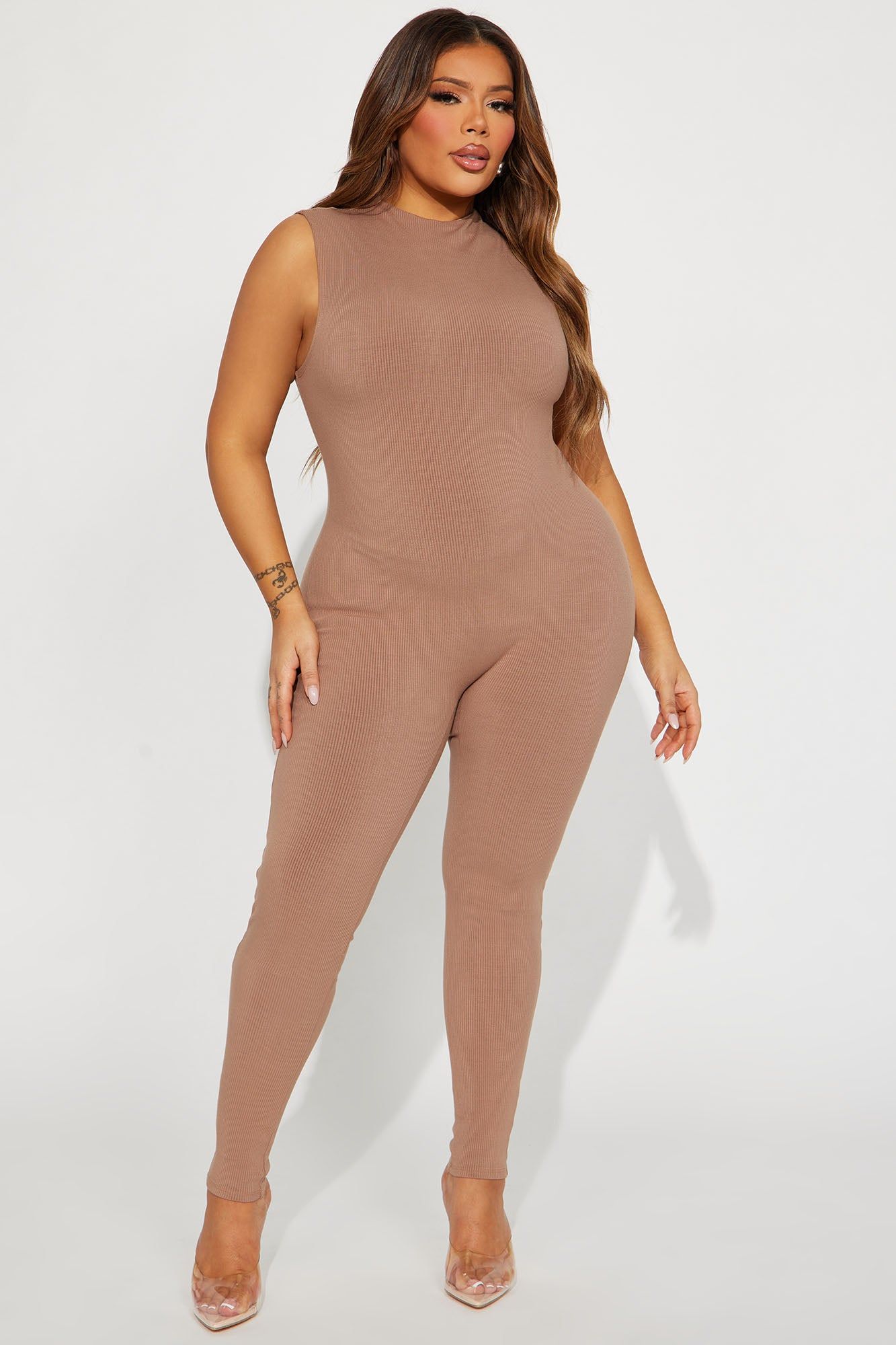 Amber Snatched Jumpsuit - Nude sold by Fashion Nova product image thumbnail 5