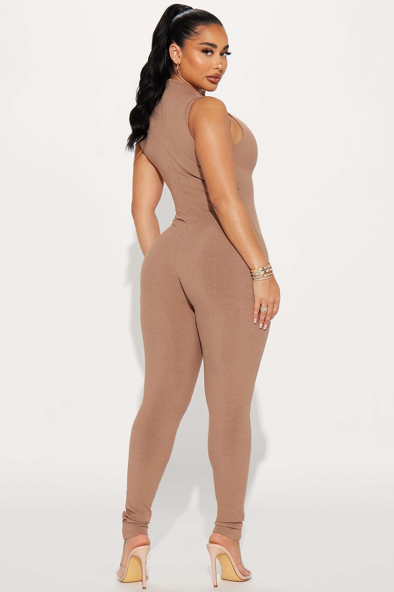 Amber Snatched Jumpsuit - Nude sold by Fashion Nova product image thumbnail 4