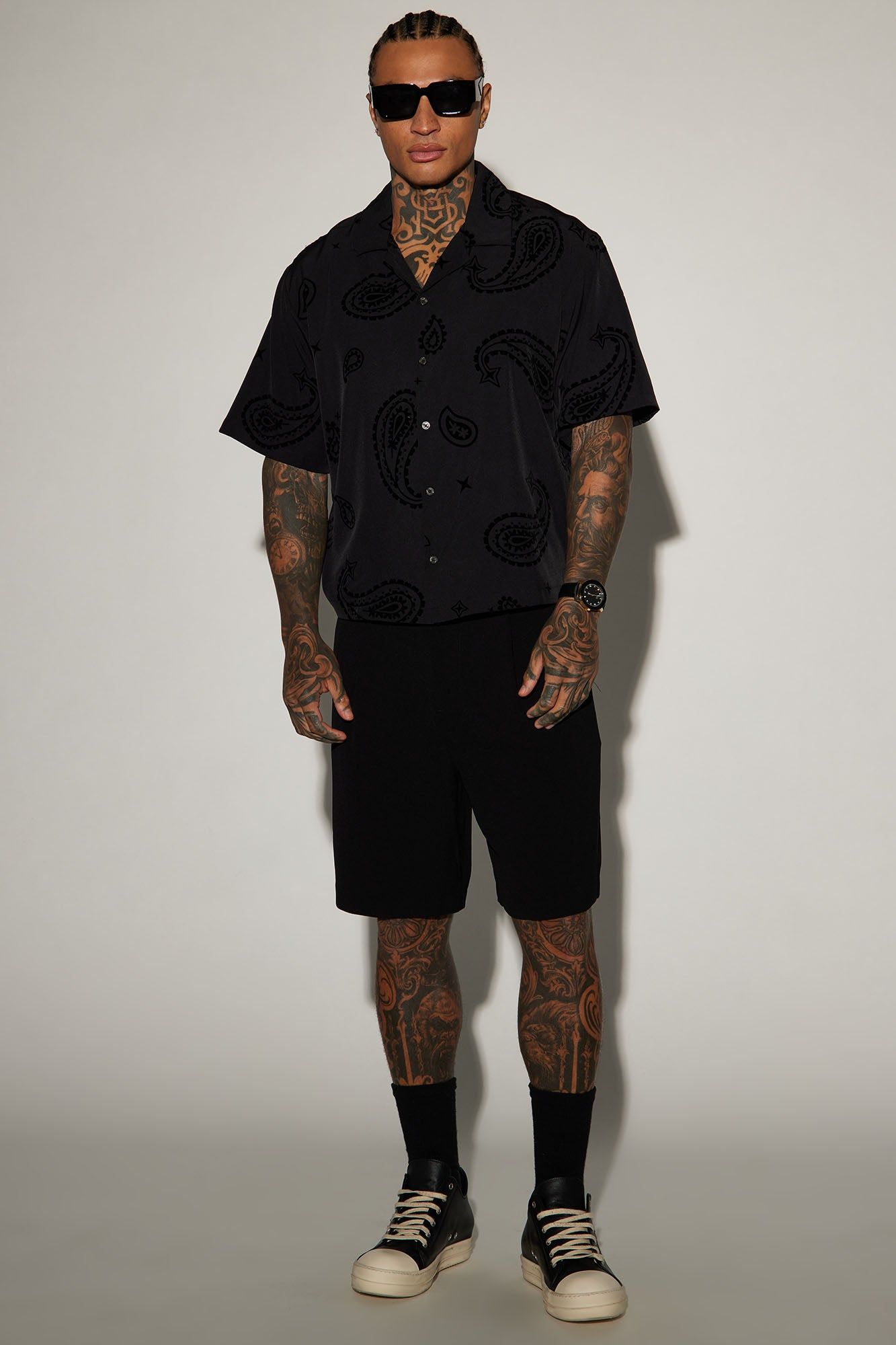 Paisley Button Up Shirt - Black sold by Fashion Nova product image thumbnail 2