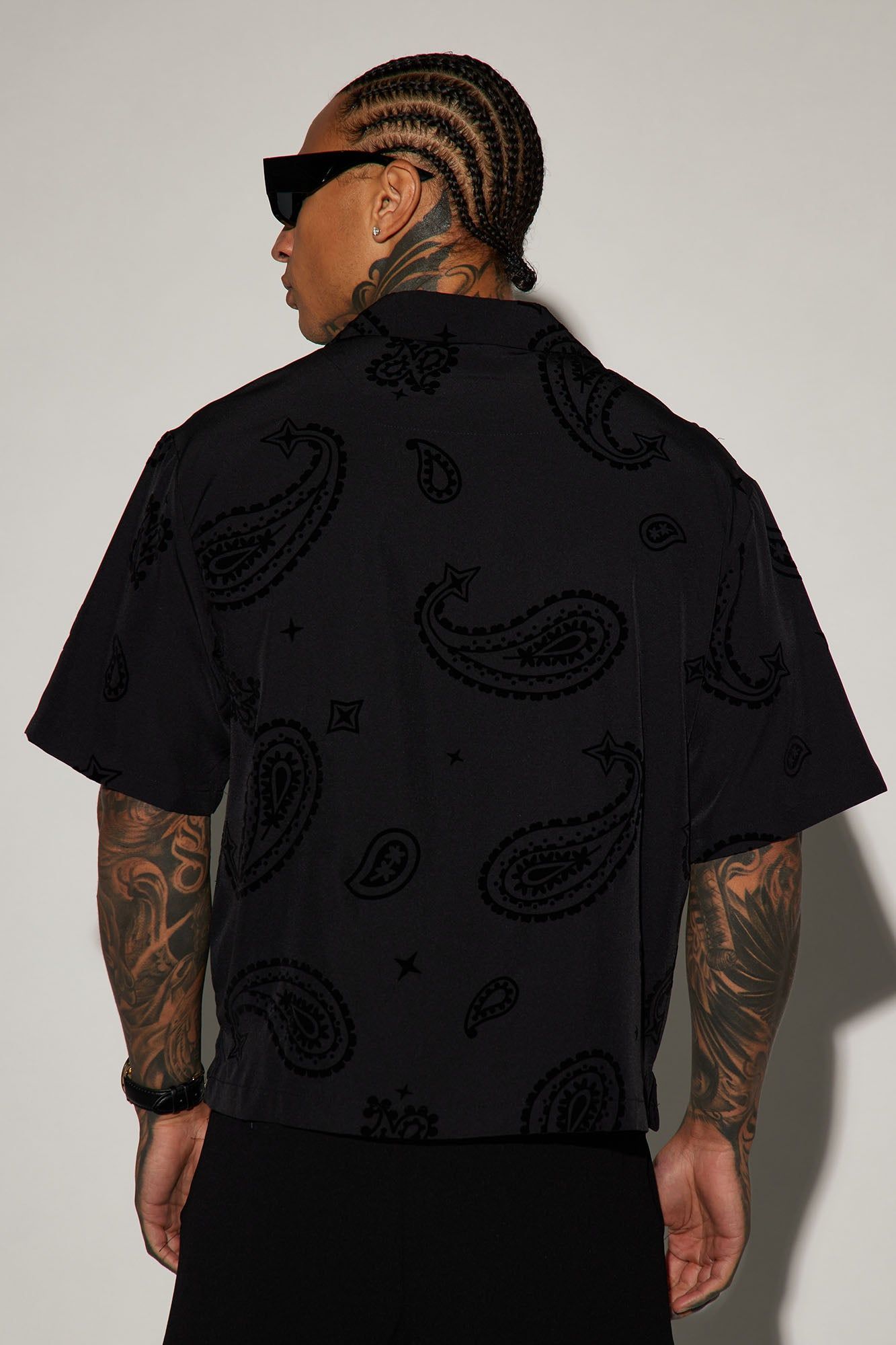 Paisley Button Up Shirt - Black sold by Fashion Nova product image thumbnail 4