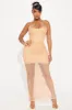 Bailey Glitter Crochet Maxi Dress - Champagne sold by Fashion Nova