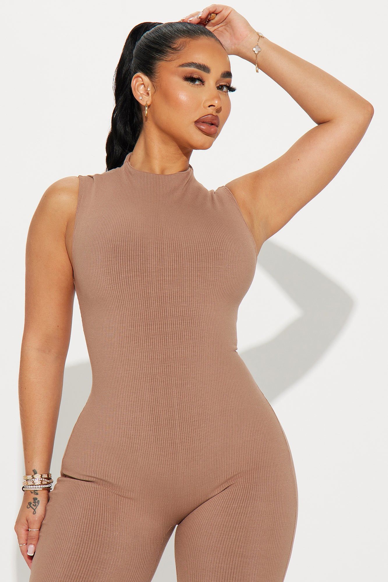 Amber Snatched Jumpsuit - Nude sold by Fashion Nova product image thumbnail 3