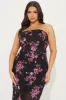 Alexa Floral Chiffon Maxi Dress - Black/combo sold by Fashion Nova