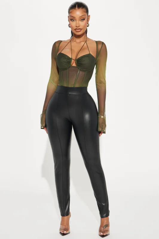 Taylor Faux Leather Legging - Black sold by Fashion Nova