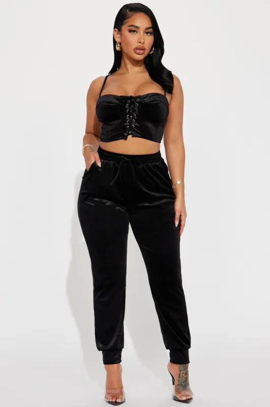 Down With You Jogger Set - Black sold by Fashion Nova