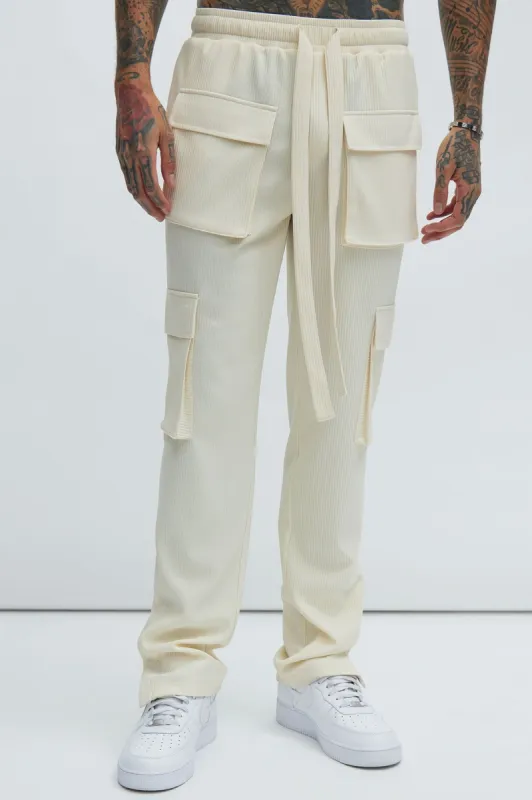Show Up Snap Cargo Pants - Off White sold by Fashion Nova