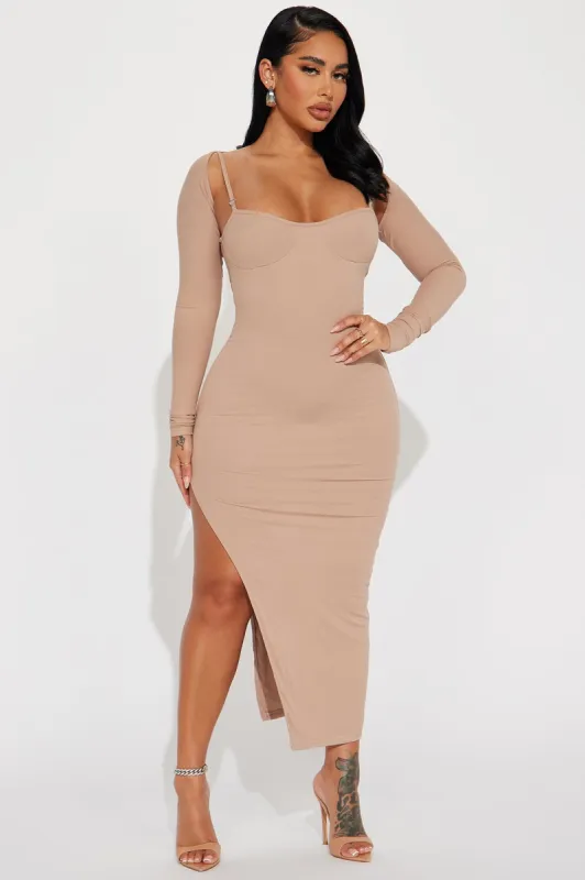 Patricia Maxi Dress Set - Mocha sold by Fashion Nova
