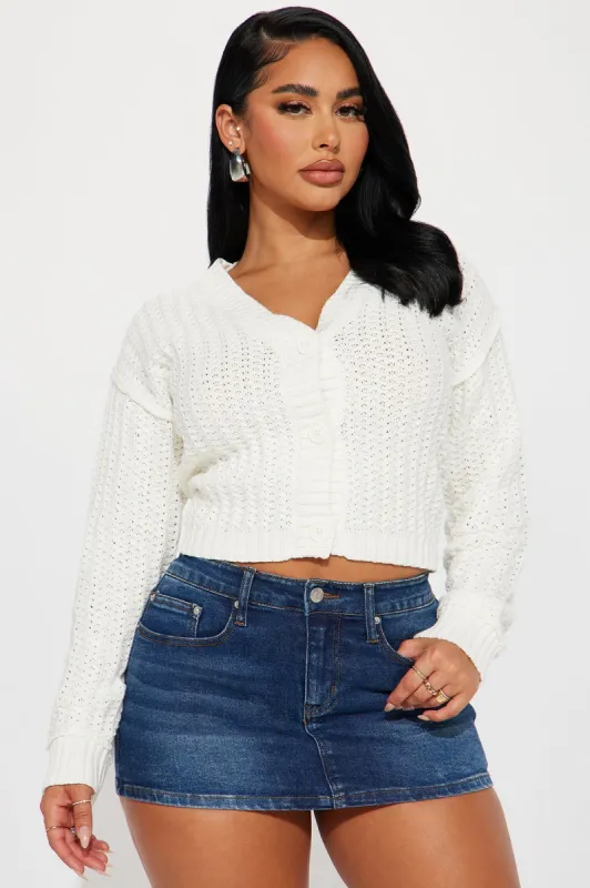 Extraordinary Feelings Cardigan - Off White sold by Fashion Nova