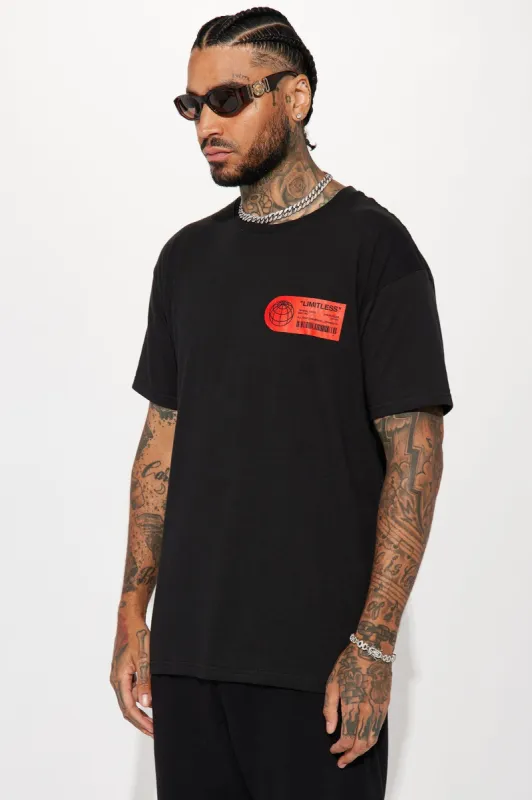 Limitless Star Short Sleeve Tee - Black made by Fashion Nova