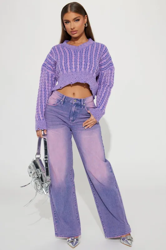 Alix Tinted Baggy Jeans - Purple sold by Fashion Nova