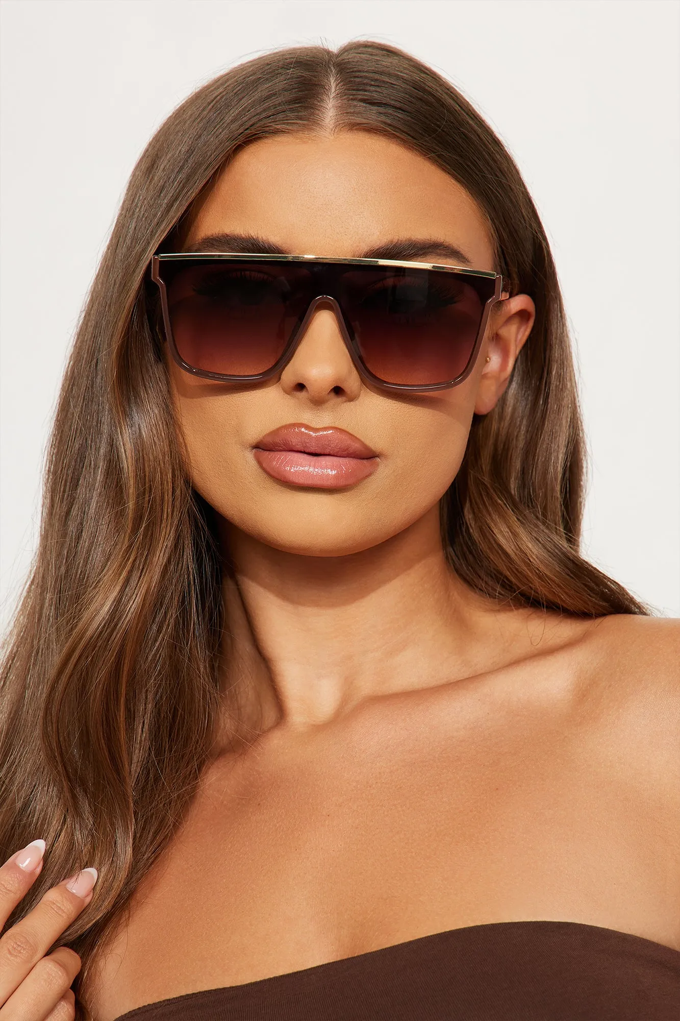 Desert Dust Sunglasses - Brown sold by Fashion Nova product image thumbnail 2