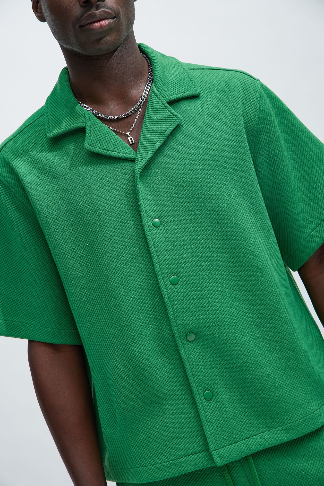 Kina Textured Shirt - Green sold by Fashion Nova product image thumbnail 3