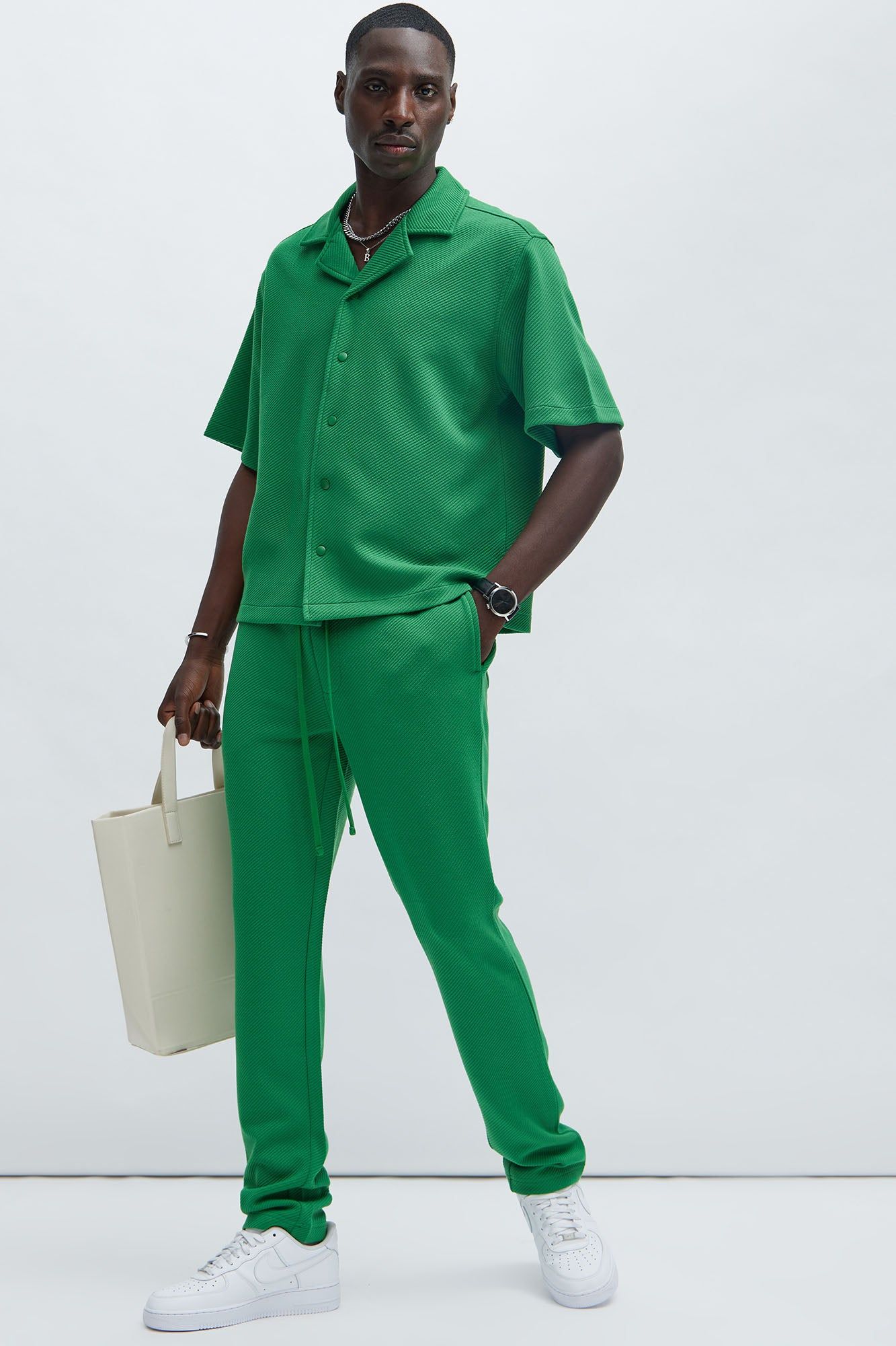 Kina Textured Shirt - Green sold by Fashion Nova product image thumbnail 2