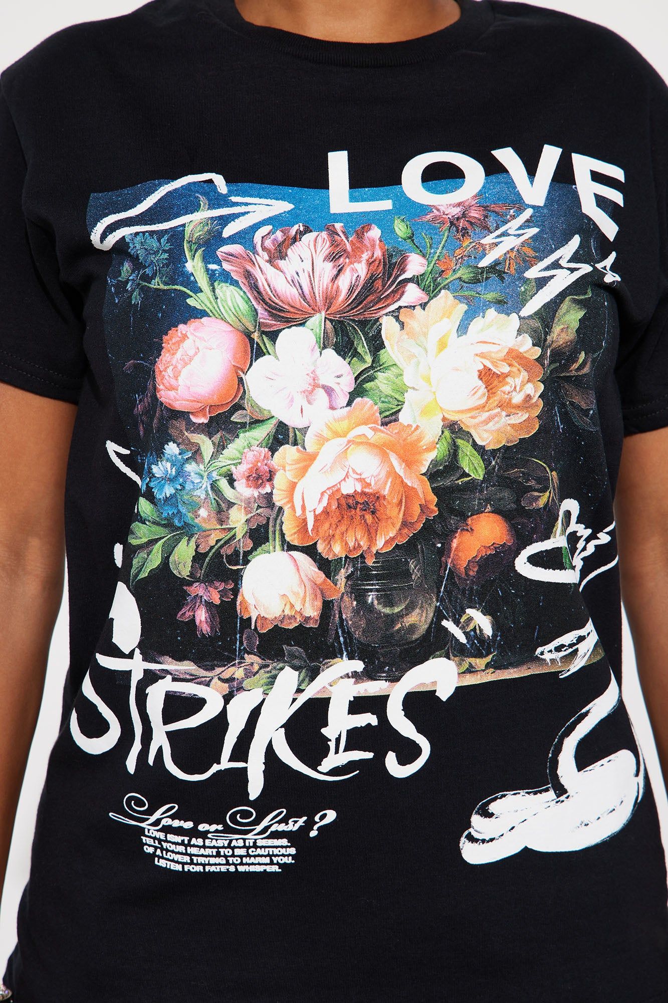 Love Strikes Again Graphic Tshirt - Black sold by Fashion Nova product image thumbnail 3