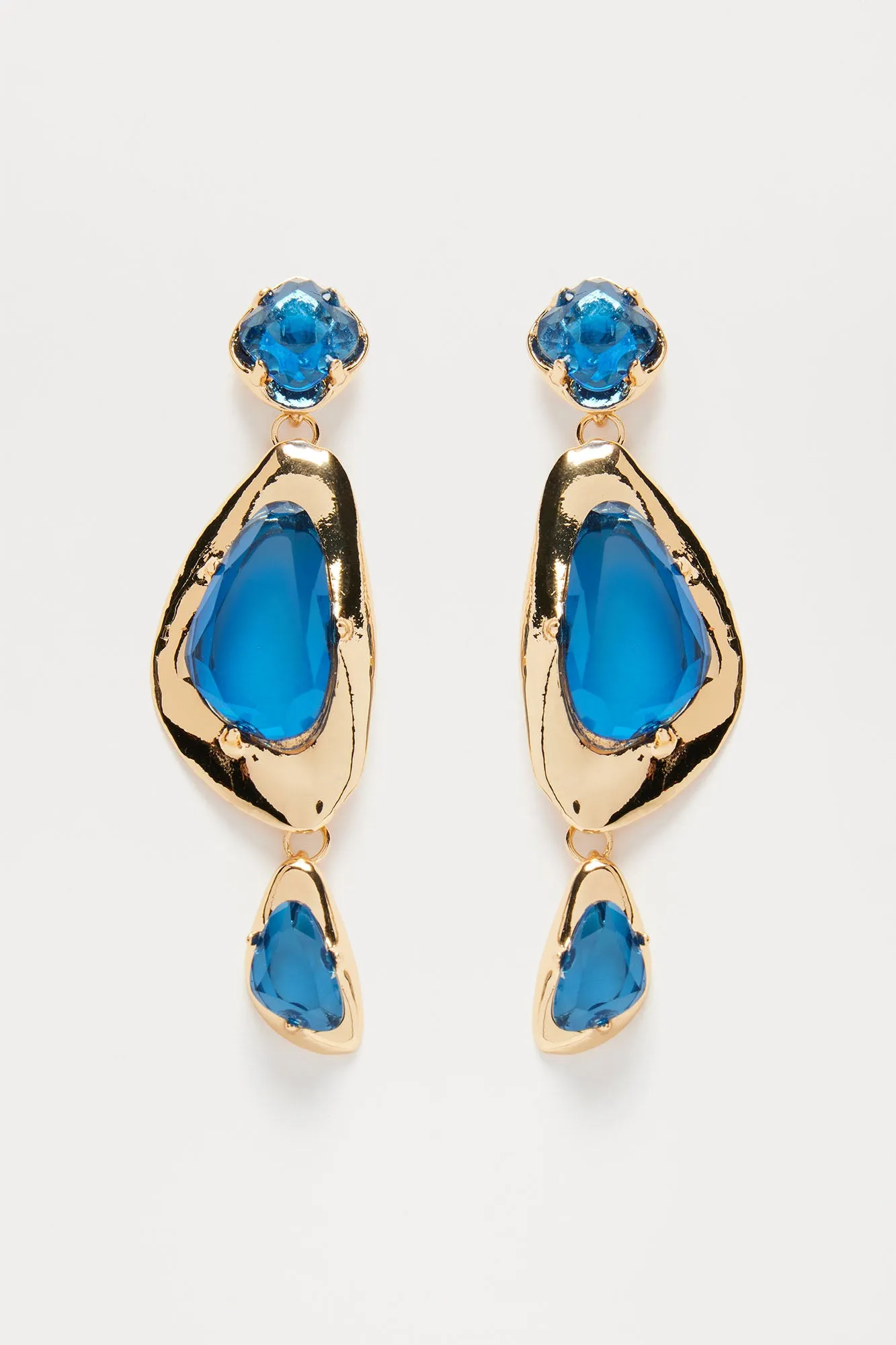 Blue Iris Drop Earrings - Blue sold by Fashion Nova product image thumbnail 3