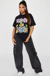 I'm Thrivin' Graphic Tee - Black sold by Fashion Nova