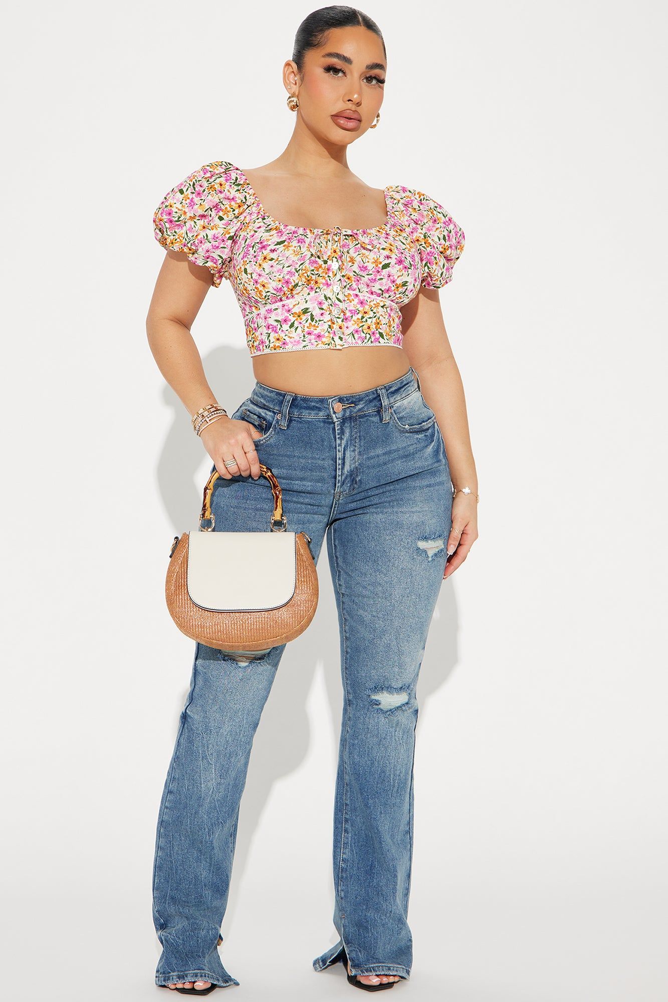 Marigold Blouse Top - Ivory/combo sold by Fashion Nova product image thumbnail 2