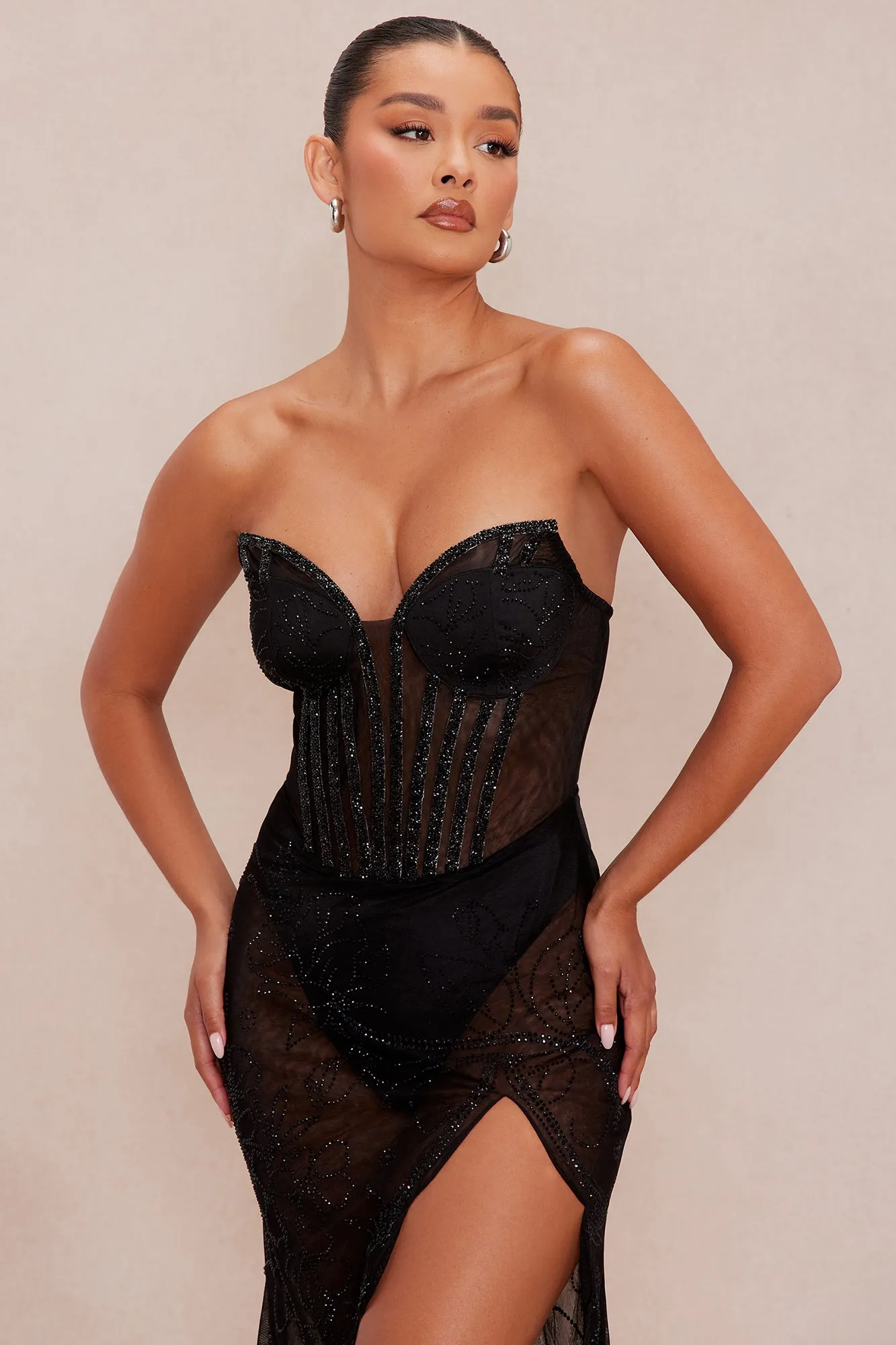 Wish Upon A Star Embellished Gown - Black sold by Fashion Nova product image thumbnail 2