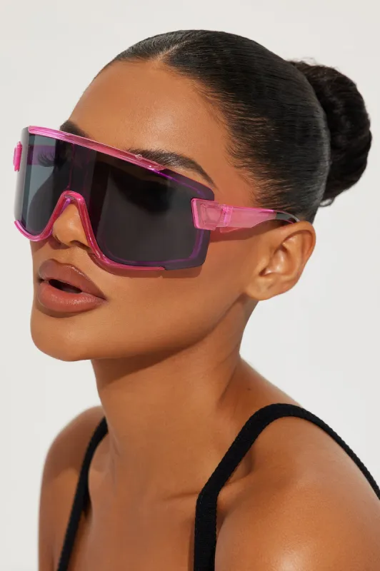 Summer Hangout Sunglasses - Pink sold by Fashion Nova