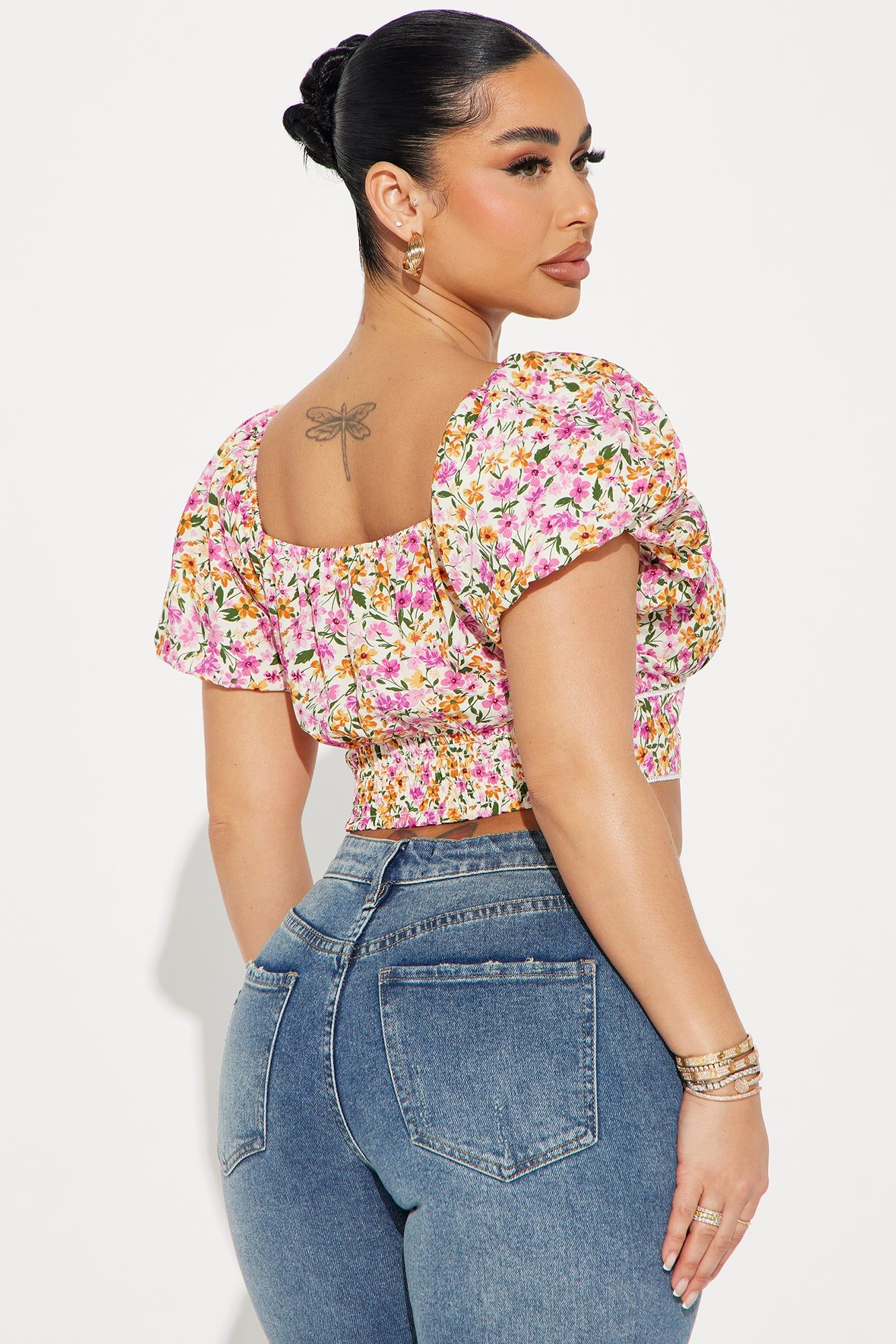 Marigold Blouse Top - Ivory/combo sold by Fashion Nova product image thumbnail 3