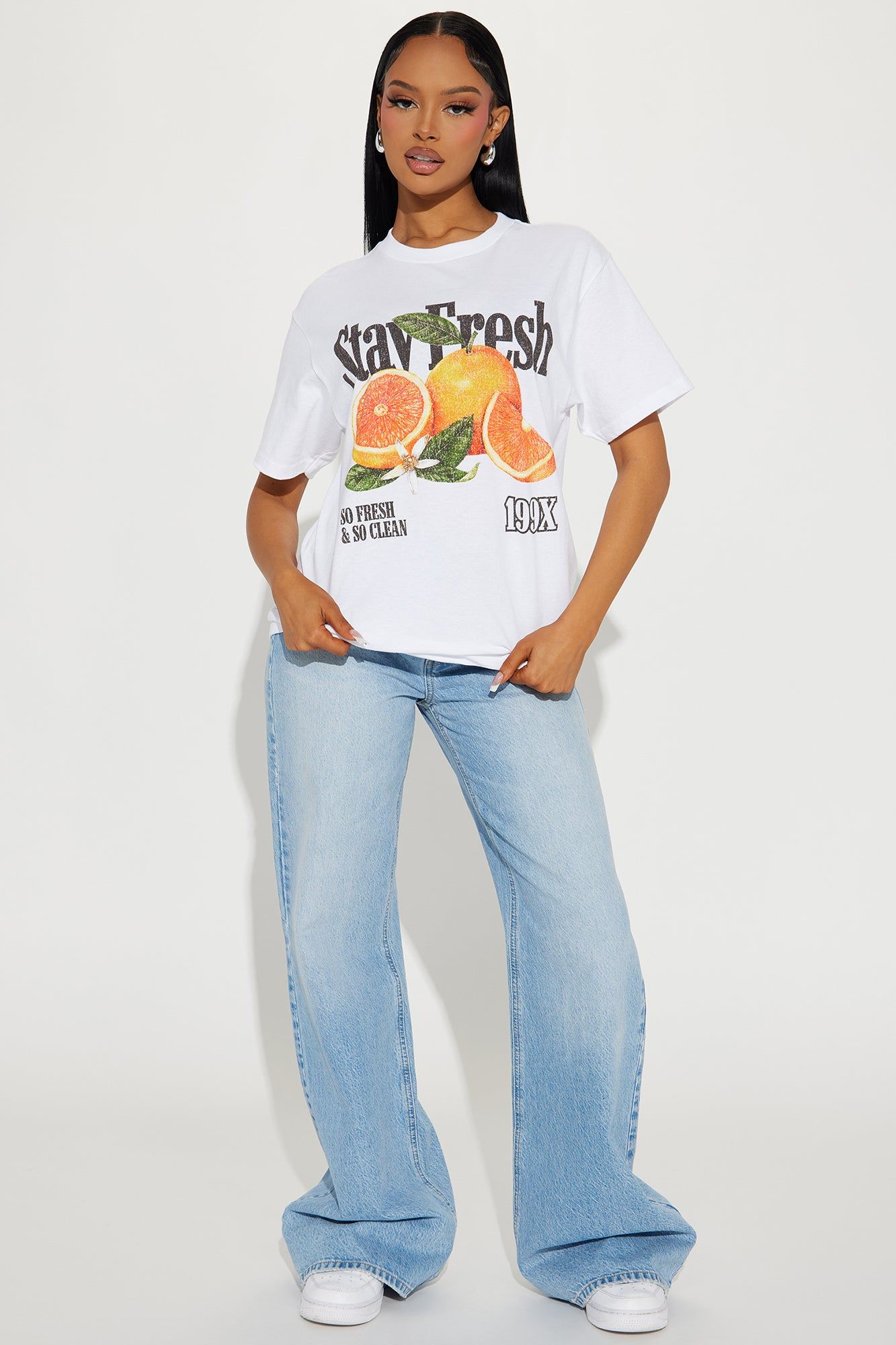 So Fresh And So Clean Tee - White sold by Fashion Nova product image thumbnail 2