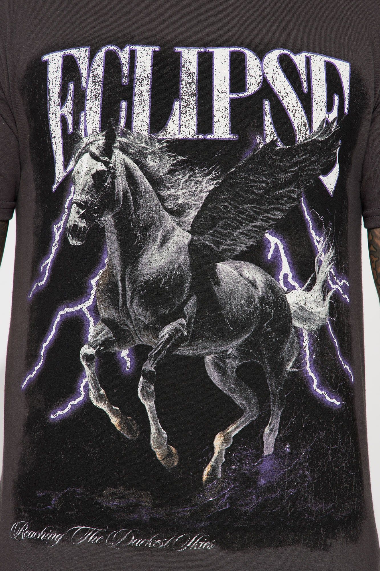 Eclipse Short Sleeve Tee - Charcoal sold by Fashion Nova product image thumbnail 4