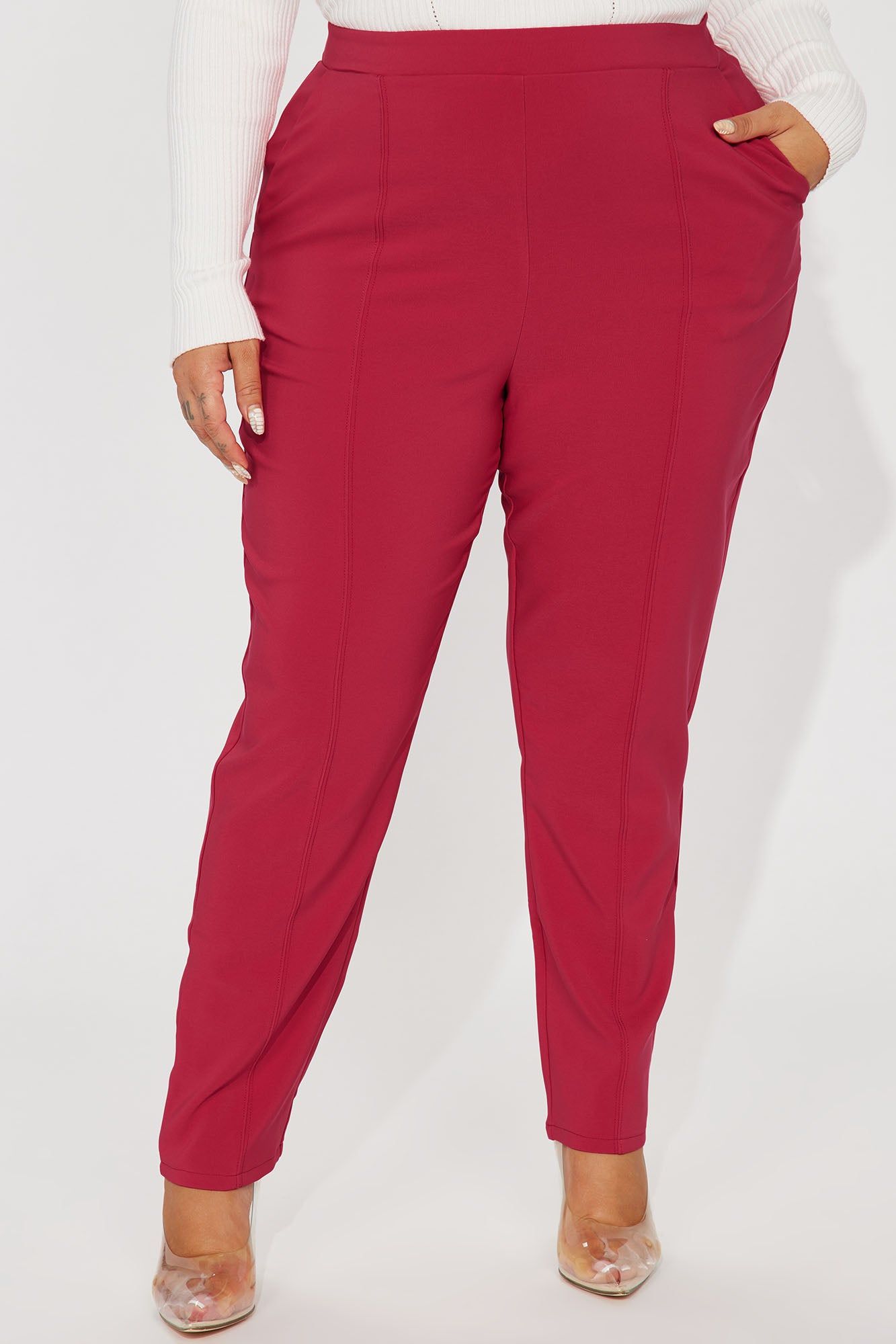 Back At It Trouser Pant - Magenta sold by Fashion Nova product image thumbnail 5