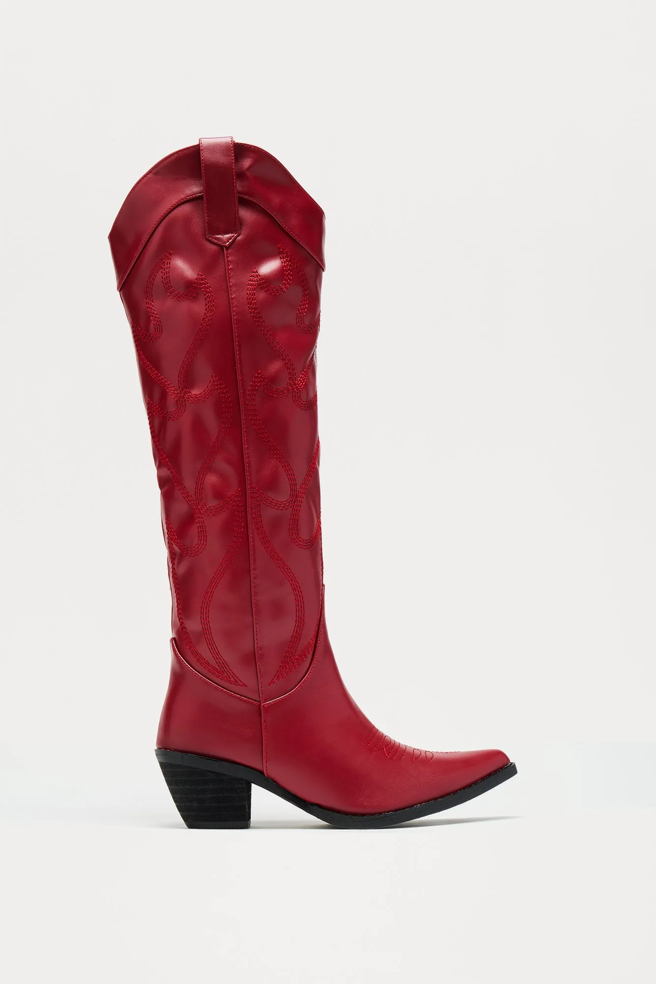 Country Roots Cowboy Boots - Red sold by Fashion Nova