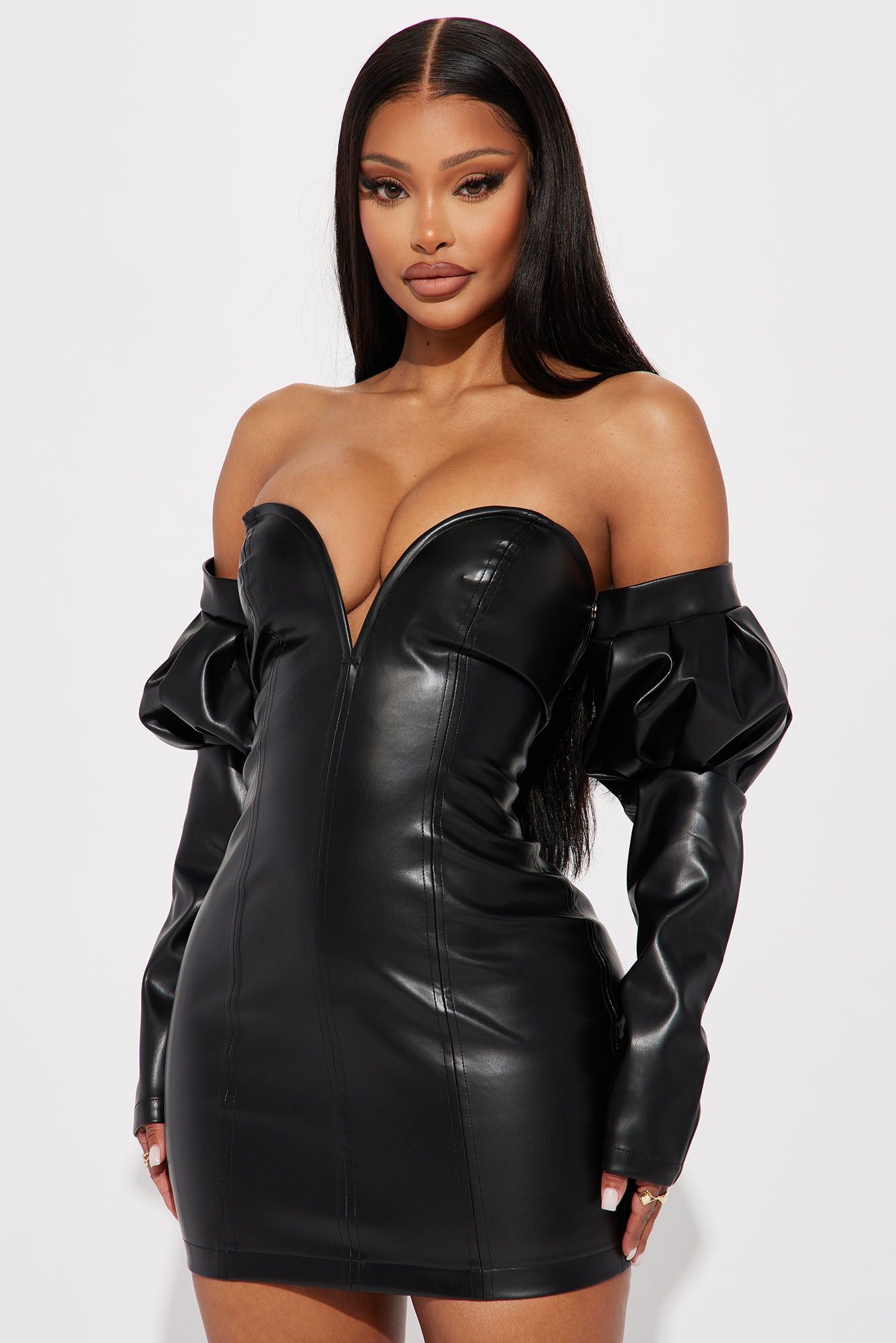 Kensley Mini Dress - Black sold by Fashion Nova
