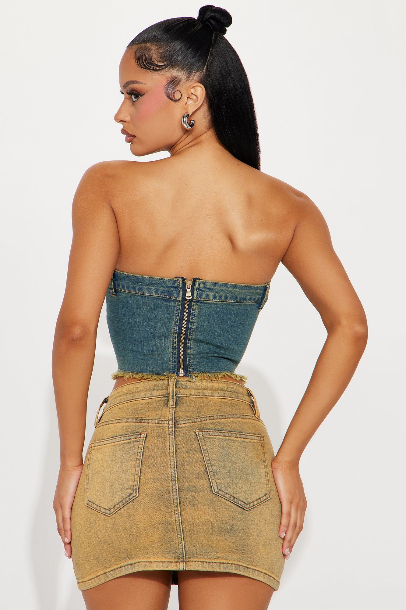 Kitch Los Angeles Denim Top - Vintage Wash sold by Fashion Nova product image thumbnail 3