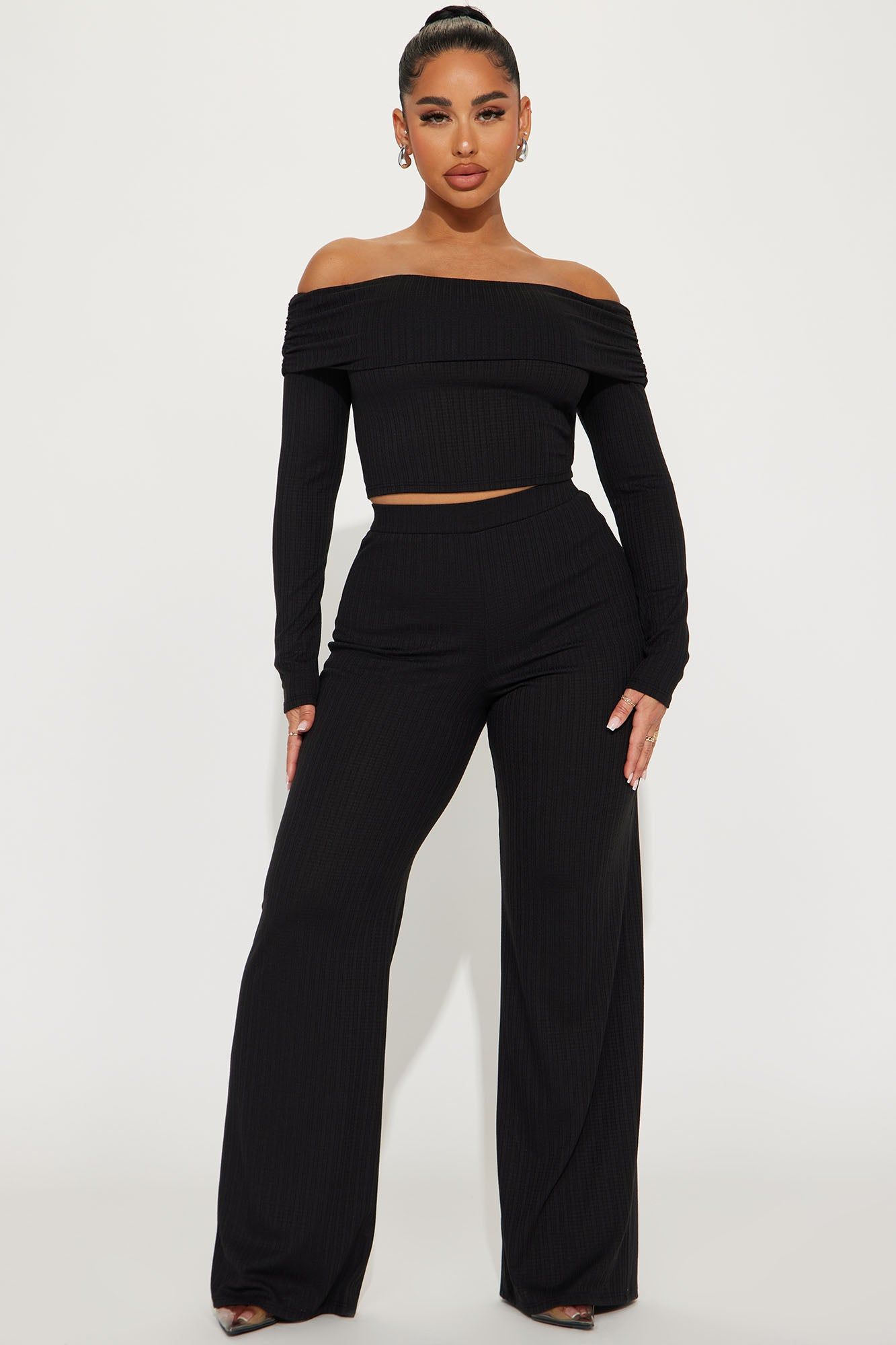 Always A Beauty Pant Set - Black sold by Fashion Nova