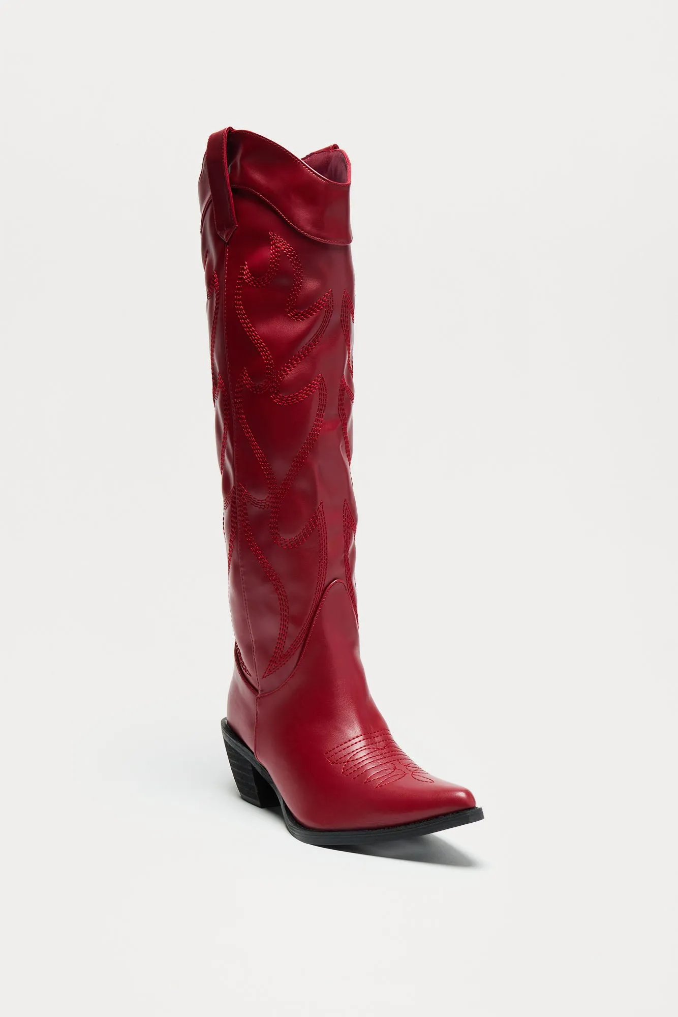 Country Roots Cowboy Boots - Red sold by Fashion Nova product image thumbnail 3