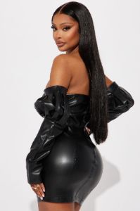 Kensley Mini Dress - Black sold by Fashion Nova