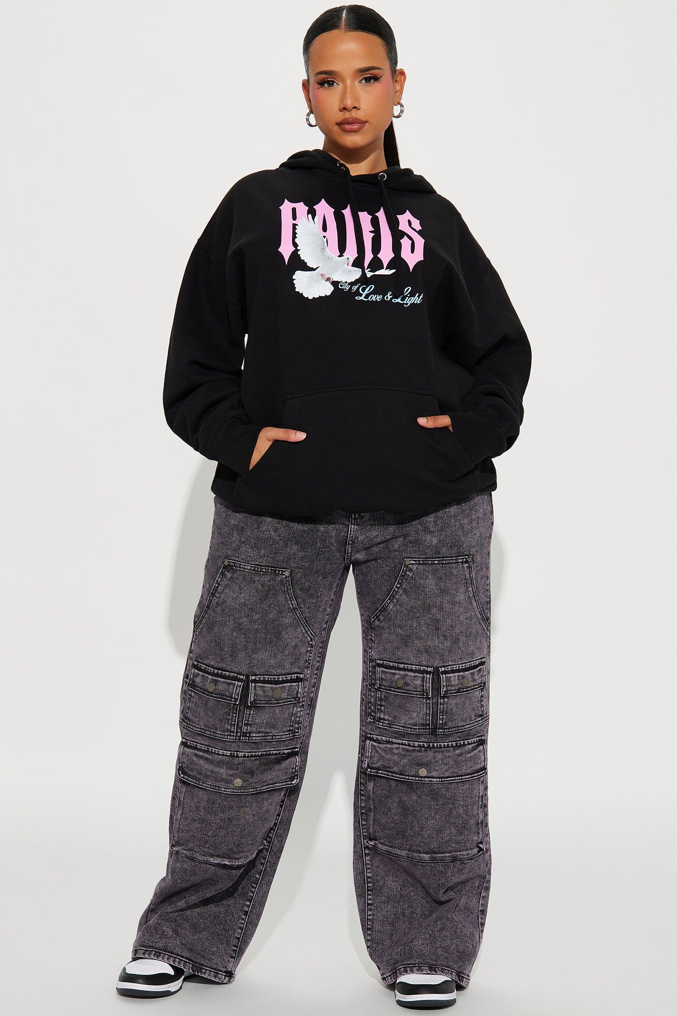 Love From Paris Hoodie - Black sold by Fashion Nova product image thumbnail 7