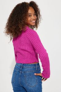 Mini The Ultimate Staple Sweater - Pink sold by Fashion Nova