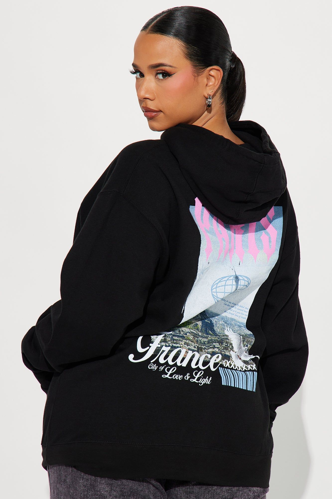 Love From Paris Hoodie - Black sold by Fashion Nova product image thumbnail 5