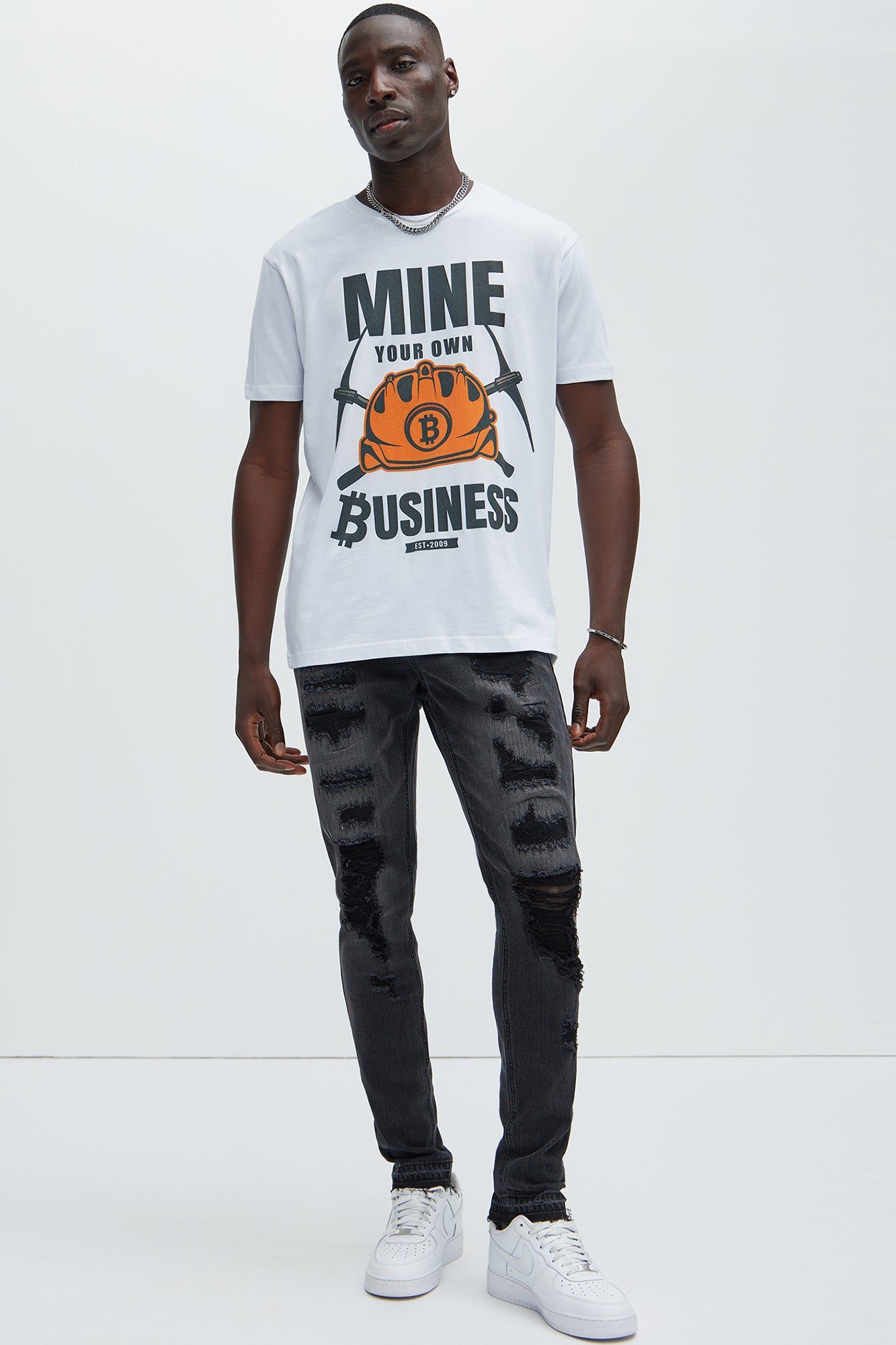 Mine Your Own Business Short Sleeve Tee - White sold by Fashion Nova product image thumbnail 2