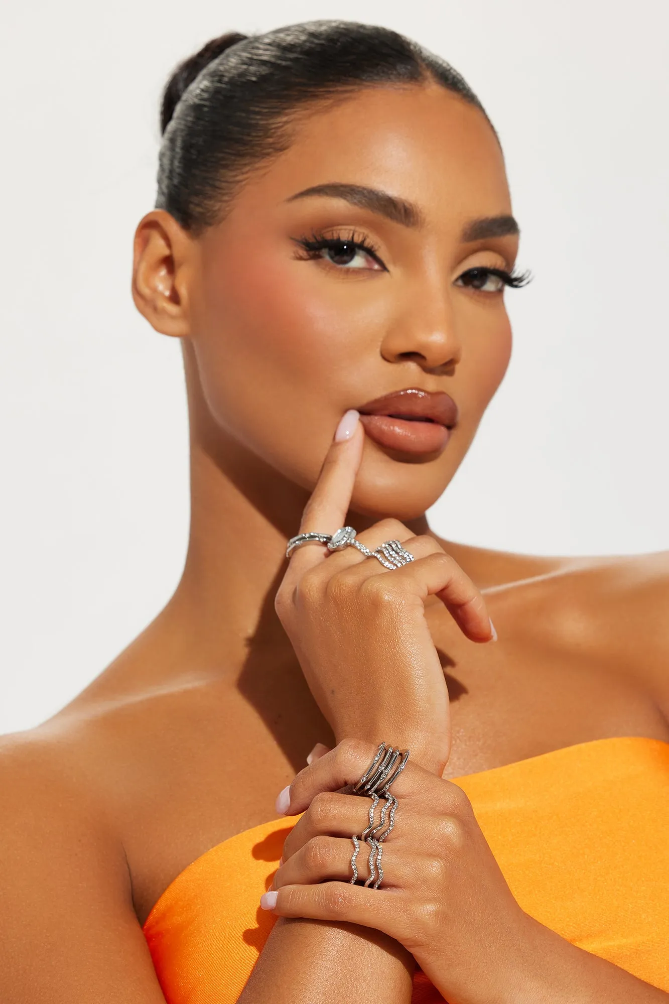 More Than A Feeling Ring Set - Silver sold by Fashion Nova product image thumbnail 2