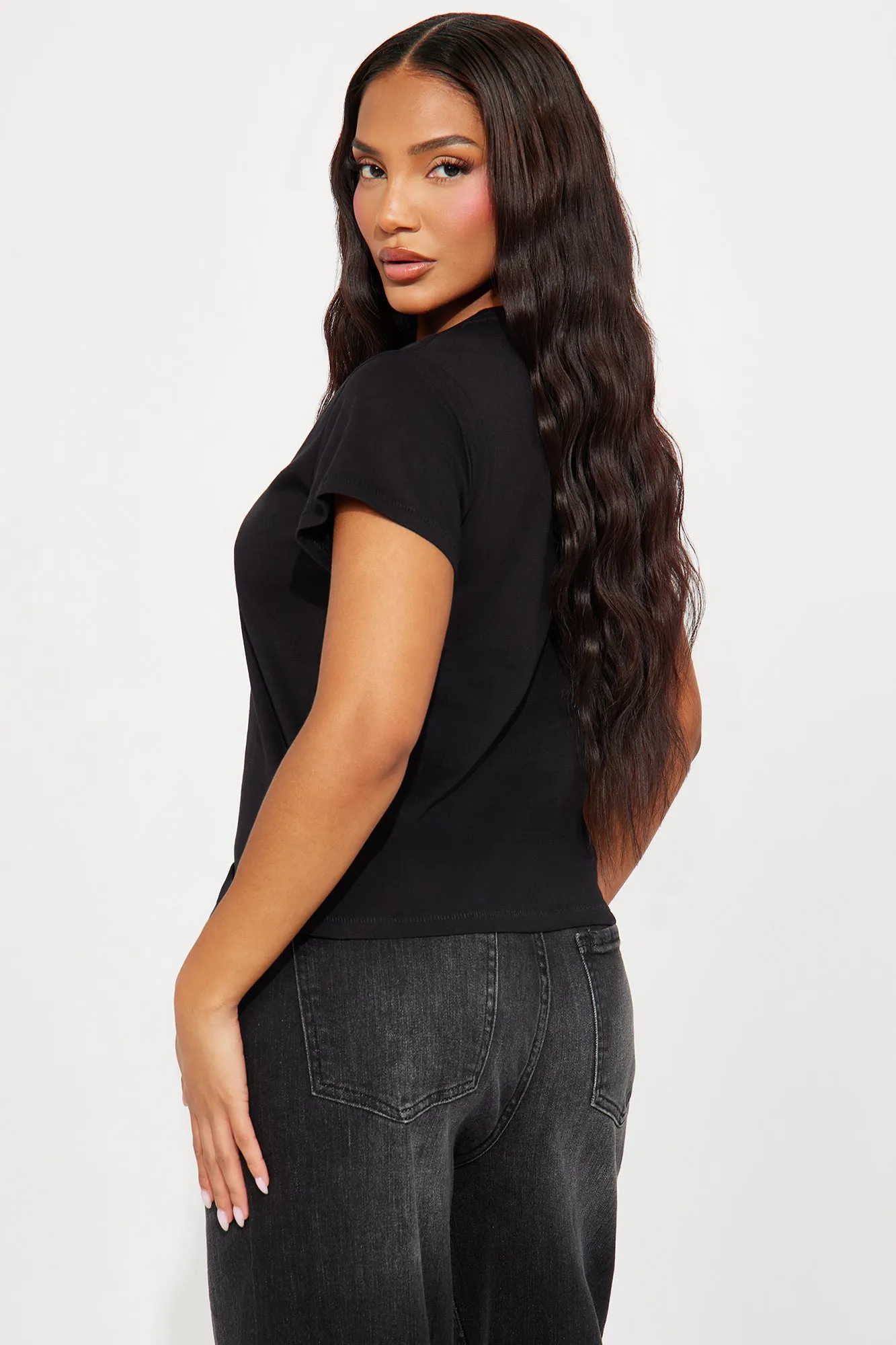 Staying Single Graphic Tee - Black sold by Fashion Nova product image thumbnail 4