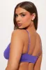 Nova Cotton Scoop Neck Bralette - Purple sold by Fashion Nova