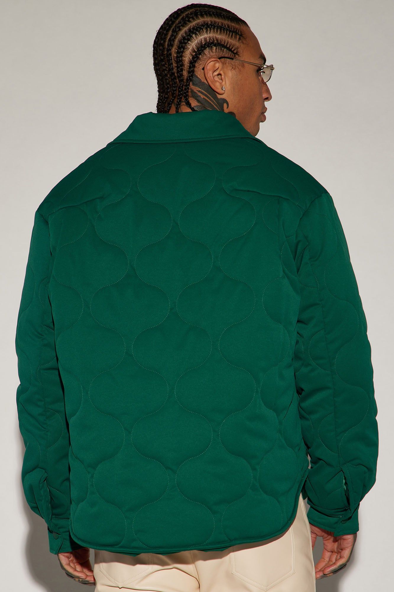 Making Progress Quilted Shacket - Kelly Green sold by Fashion Nova product image thumbnail 3