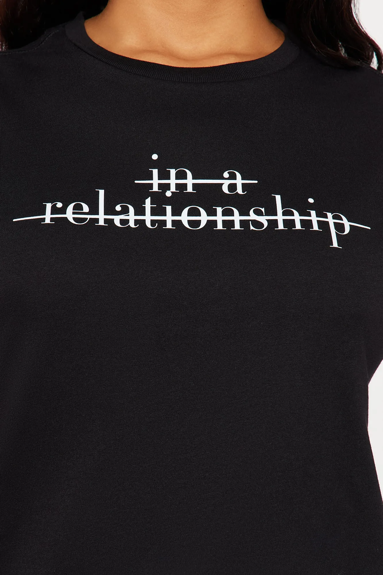 Staying Single Graphic Tee - Black sold by Fashion Nova product image thumbnail 2