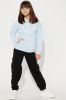 Mini Smiley Face Zip Front Hoodie w/Rhinestones - Blue sold by Fashion Nova