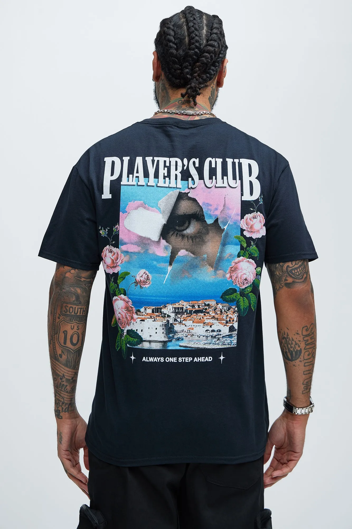 Player's Club One Step Ahead Short Sleeve Tee - Black sold by Fashion Nova