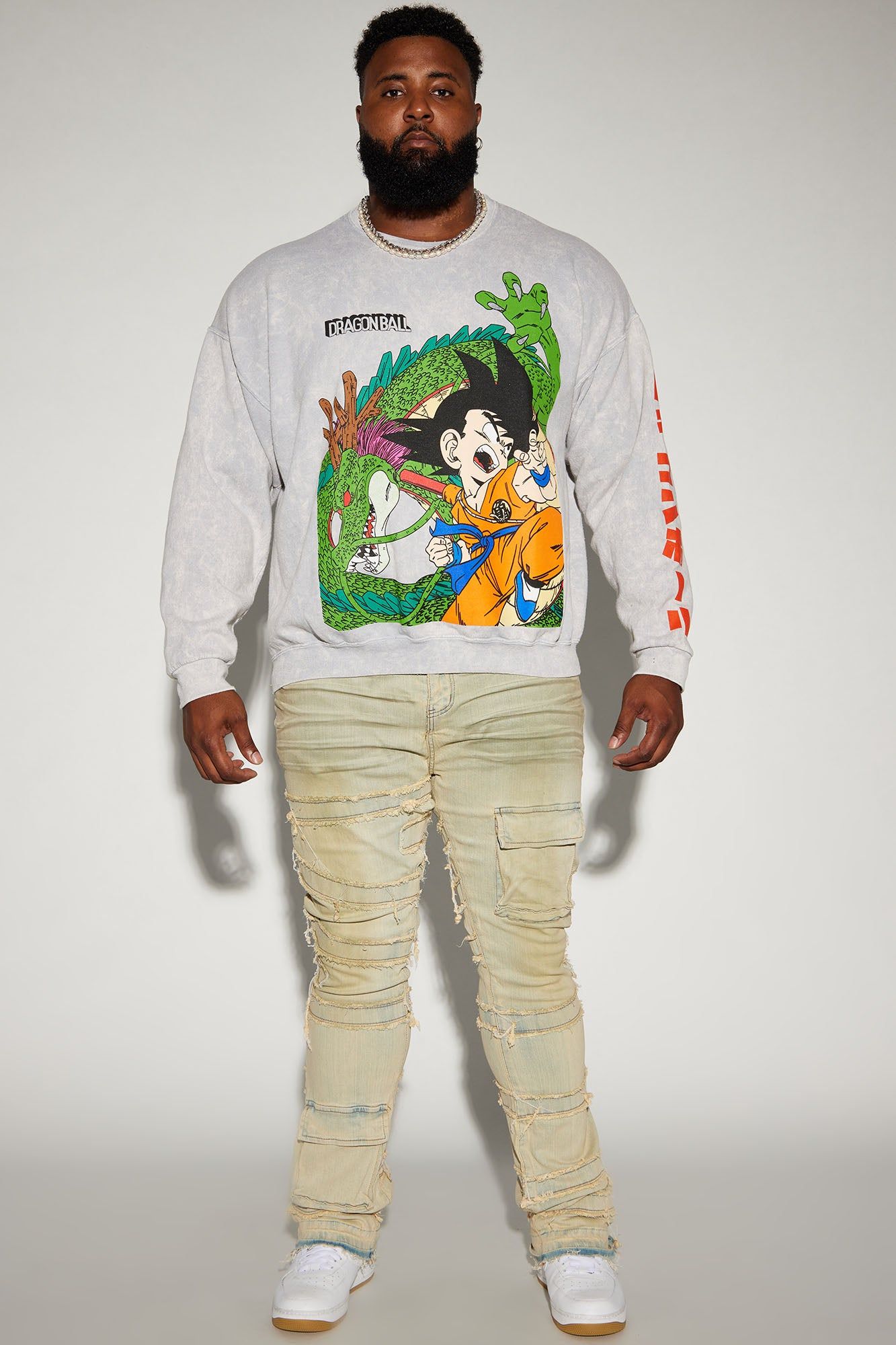 Cant See Me Fray Stacked Skinny Flare Jeans - Vintage Blue Wash sold by Fashion Nova product image thumbnail 7