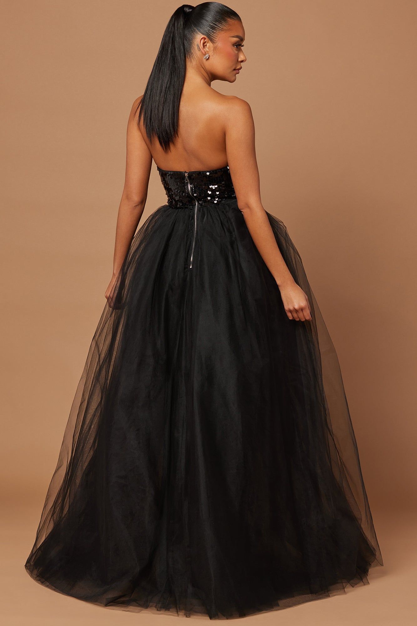 London Sequin Gown - Black sold by Fashion Nova product image thumbnail 4