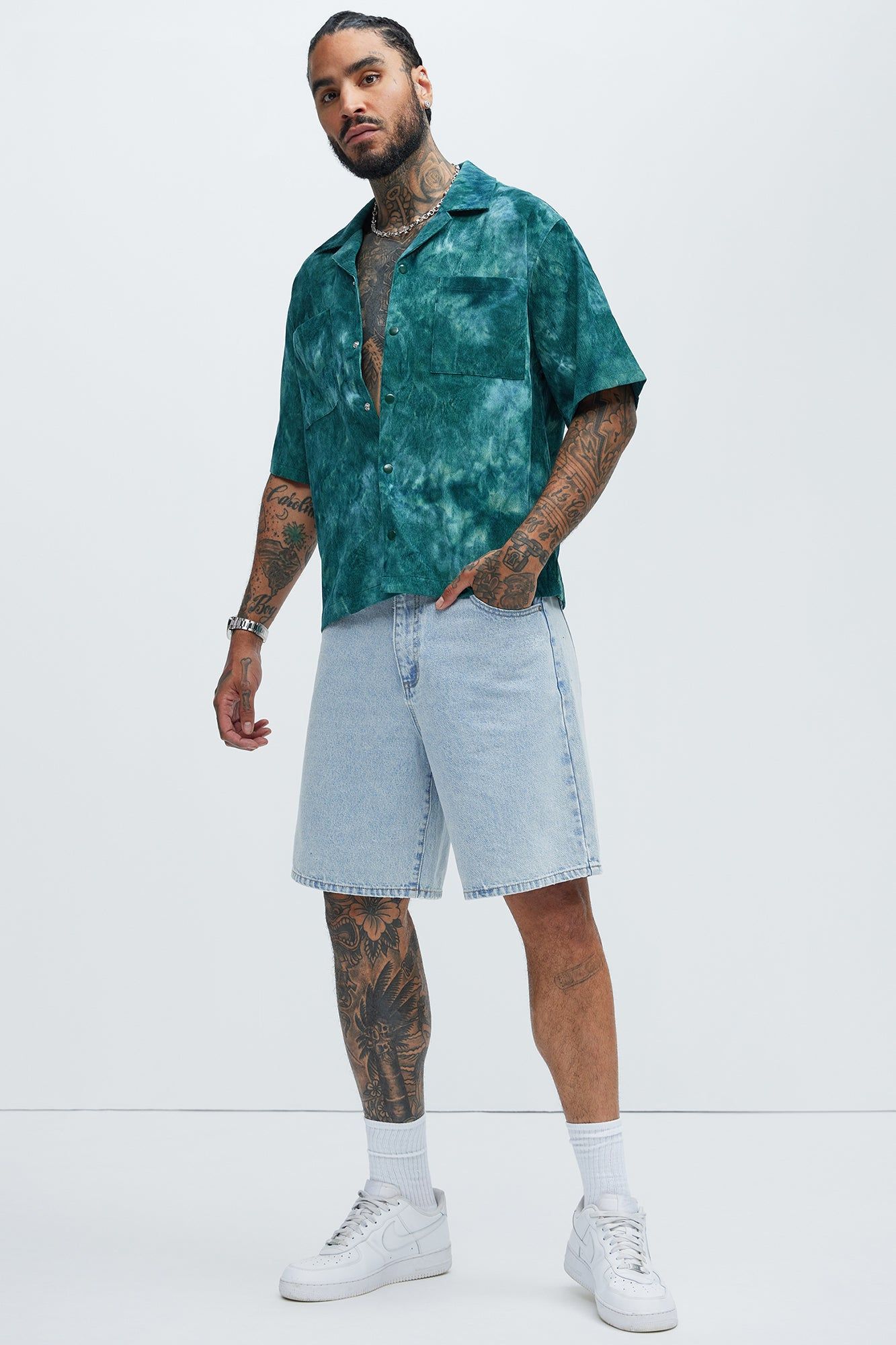 Atlantic Tie Dye Shirt - Green sold by Fashion Nova product image thumbnail 2