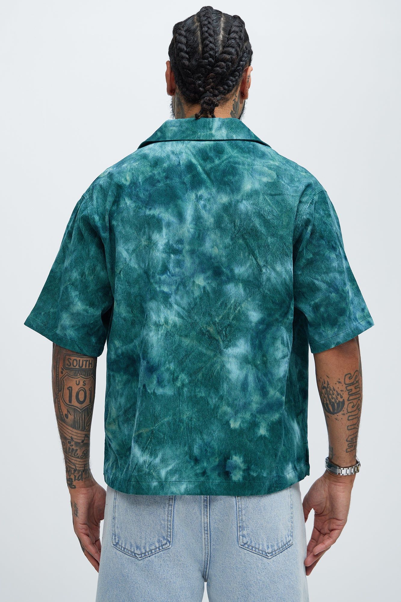 Atlantic Tie Dye Shirt - Green sold by Fashion Nova product image thumbnail 3
