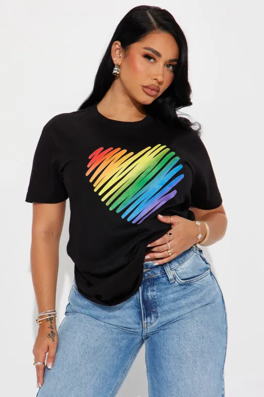Love Is Love Pride Tee - Black sold by Fashion Nova