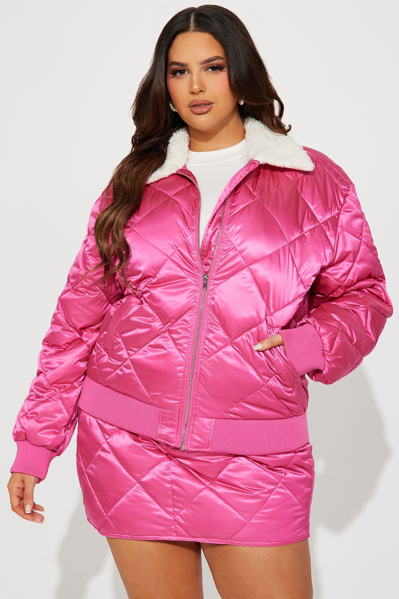 Kaylee Quilted Mini Skirt Set - Pink sold by Fashion Nova product image thumbnail 5